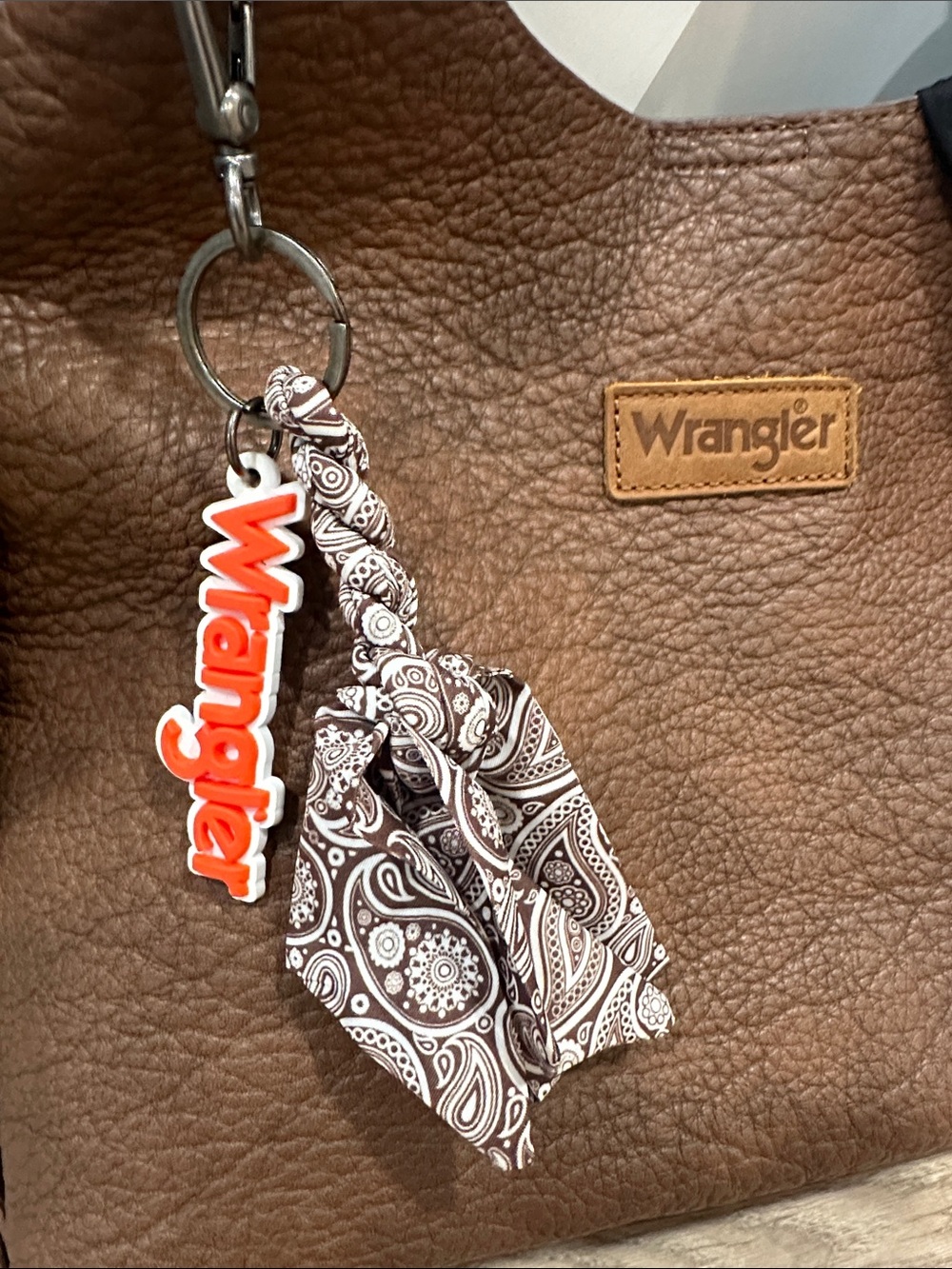 Wrangler Brown Leather Fringe Shoulder bag - Picture 2 of 6